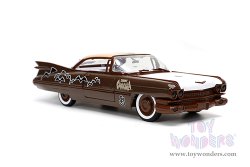 Jada Toys - Hollywood Rides | General Mills Cadillac&reg; Coupe Deville&trade; with Count Chocula&trade; Diecast Figurine (1959, 1/24, diecast model car, Dark Brown) 32204