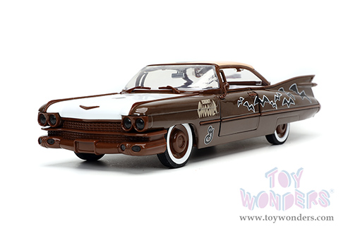 Jada Toys - Hollywood Rides | General Mills Cadillac&reg; Coupe Deville&trade; with Count Chocula&trade; Diecast Figurine (1959, 1/24, diecast model car, Dark Brown) 32204