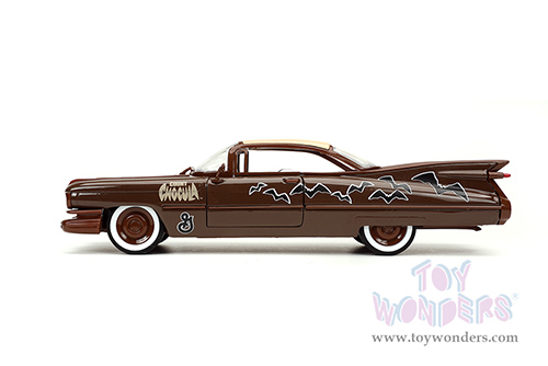 Jada Toys - Hollywood Rides | General Mills Cadillac&reg; Coupe Deville&trade; with Count Chocula&trade; Diecast Figurine (1959, 1/24, diecast model car, Dark Brown) 32204