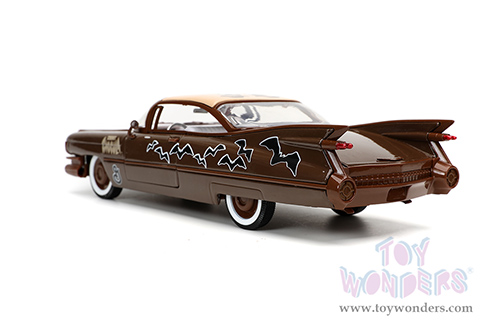 Jada Toys - Hollywood Rides | General Mills Cadillac&reg; Coupe Deville&trade; with Count Chocula&trade; Diecast Figurine (1959, 1/24, diecast model car, Dark Brown) 32204