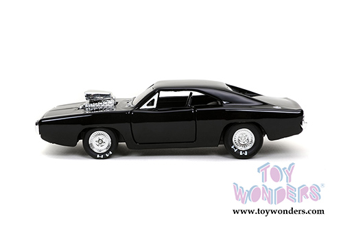 Jada Toys Fast & Furious - Dom's Dodge Charger Hardtop (1970, 1/32 scale diecast model car, Black) 32215