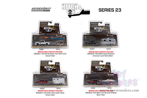 Greenlight - Hitch & Tow Series 23 (1/64 scale diecast model car, Asstd.) 32230/24