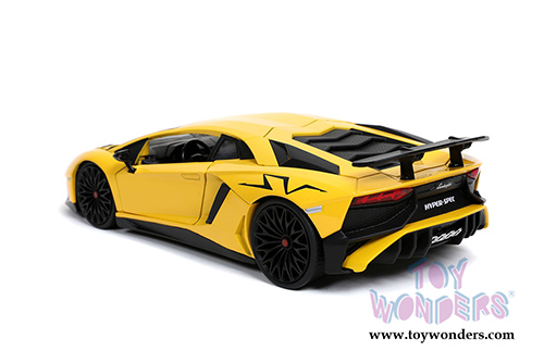 Jada Toys Hyper-Spec - Lamborghini Aventador SV Hardtop (1/24, diecast model car, Yellow) 32258/4