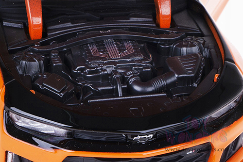Maisto HD Custom - Chevrolet&reg; Camaro&reg; ZL1&trade; Hardtop (2017, 1/24 scale diecast model car, Black/Orange) 32271BK