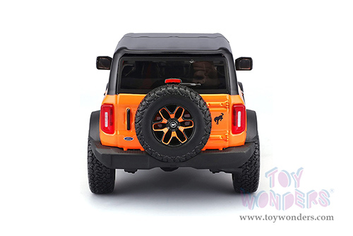 Maisto HD Custom - Ford Bronco Badlands (2021, 1/24 scale diecast model car, Black/Orange) 32272OR