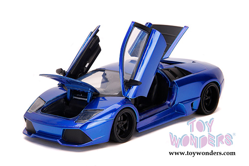 Jada Toys Hyper-Spec - Lamborghini Murcielago LP640 Hardtop (1/24, diecast model car, Candy Blue) 32279/4
