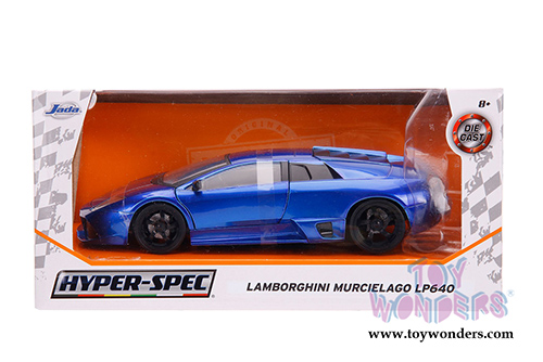 Jada Toys Hyper-Spec - Lamborghini Murcielago LP640 Hardtop (1/24, diecast model car, Candy Blue) 32279/4