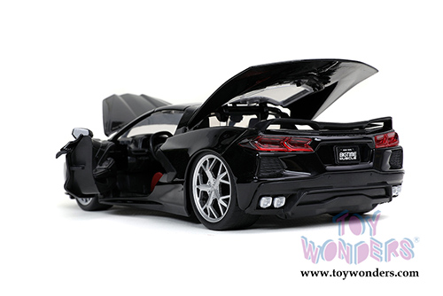 Jada Toys Bigtime Muscle - Chevrolet&reg; Corvette&reg; Stingray Hardtop (2020, 1/24 scale diecast model car, Glossy Black) 32284/4