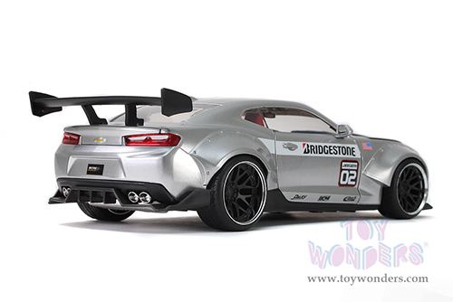Jada Toys Bigtime Muscle - Chevrolet&reg; Camaro&reg; Widebody# 02 Hardtop "Bridgestone" (2016, 1/24 scale diecast model car, Silver) 32300/4