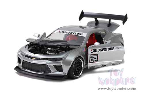 Jada Toys Bigtime Muscle - Chevrolet&reg; Camaro&reg; Widebody# 02 Hardtop "Bridgestone" (2016, 1/24 scale diecast model car, Silver) 32300/4