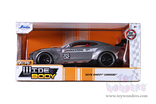 Jada Toys Bigtime Muscle - Chevrolet&reg; Camaro&reg; Widebody# 02 Hardtop "Bridgestone" (2016, 1/24 scale diecast model car, Silver) 32300/4