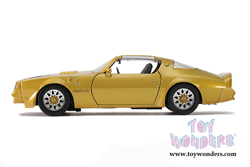 Jada Toys Bigtime Muscle - Pontiac&reg; Firebird&reg; Trans Am T-Top (1977, 1/24 scale diecast model car, Gold) 32302/4