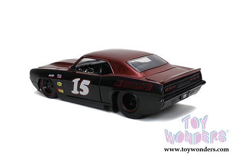 Jada Toys Bigtime Muscle - Chevrolet&reg; Camaro&reg; #15 Hardtop "Jeeger" (1969, 1/24 scale diecast model car, Matte Black/Red) 32303/4