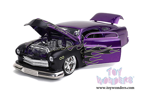 Jada Toy Bigtime Muscle - Mercury  Hardtop (1951, 1/24, diecast model car, Purple/Black Flames) 32305/4