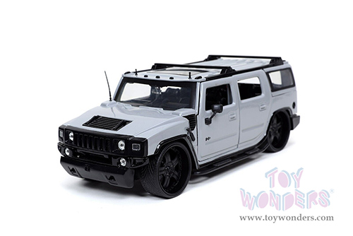 Jada Toys Just Trucks - Hummer® H2® with Extra Wheels (2003, 1/24 scale diecast model car, Gray) 32310