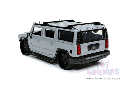 Jada Toys Just Trucks - Hummer® H2® with Extra Wheels (2003, 1/24 scale diecast model car, Gray) 32310