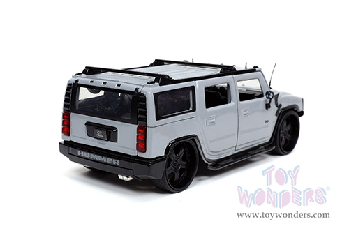 Jada Toys Just Trucks - Hummer® H2® with Extra Wheels (2003, 1/24 scale diecast model car, Gray) 32310