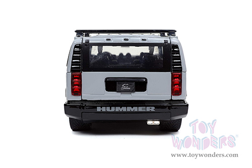 Jada Toys Just Trucks - Hummer® H2® with Extra Wheels (2003, 1/24 scale diecast model car, Gray) 32310