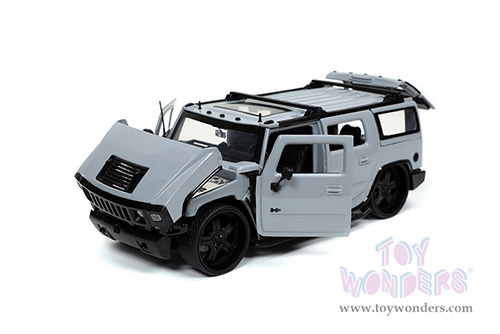 Jada Toys Just Trucks - Hummer® H2® with Extra Wheels (2003, 1/24 scale diecast model car, Gray) 32310