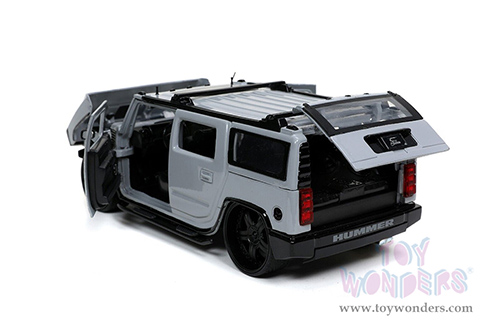 Jada Toys Just Trucks - Hummer® H2® with Extra Wheels (2003, 1/24 scale diecast model car, Gray) 32310