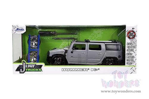 Jada Toys Just Trucks - Hummer® H2® with Extra Wheels (2003, 1/24 scale diecast model car, Gray) 32310