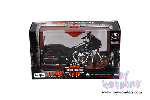 Maisto - HD Custom - Street Glide&reg; Special Harley-Davidson Motorcycles (2015, 1/12 scale diecast model car, Black) 32328
