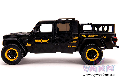 Jada Toys Just Trucks - Jeep® Gladiator Pickup Truck "B&M" with Extra Wheels (2020, 1/24 scale diecast model car, Black) 32423/4