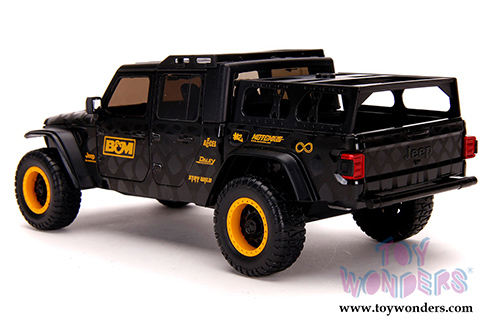 Jada Toys Just Trucks - Jeep® Gladiator Pickup Truck "B&M" with Extra Wheels (2020, 1/24 scale diecast model car, Black) 32423/4