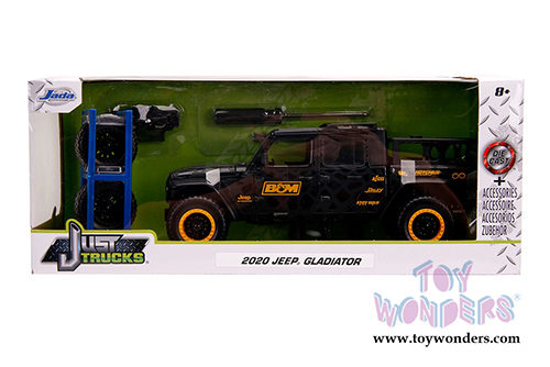 Jada Toys Just Trucks - Jeep® Gladiator Pickup Truck "B&M" with Extra Wheels (2020, 1/24 scale diecast model car, Black) 32423/4