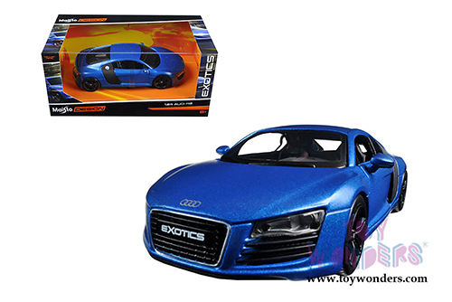 Maisto Design - Exotics | Audi R8 Hard Top (1/24 scale diecast model car, Blue) 32504BU