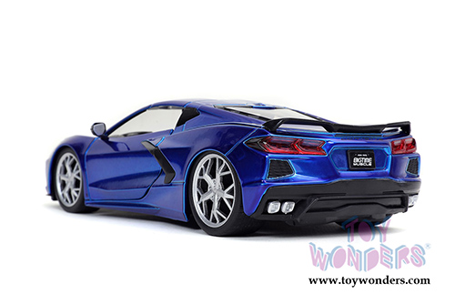 Jada Toys Bigtime Muscle - Chevrolet&reg; Corvette&reg; Stingray Hardtop (2020, 1/24 scale diecast model car, Candy Blue) 32537/4