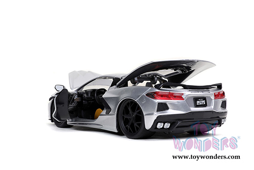 Jada Toys Bigtime Muscle - Chevrolet&reg; Corvette&reg; Stingray Hardtop (2020, 1/24 scale diecast model car, Candy Silver) 32539/4
