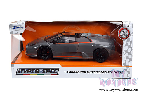 Jada Toys Hyper-Spec - Lamborghini Murcielago Roadster Hardtop (2010, 1/24, diecast model car, Gray) 32569/4
