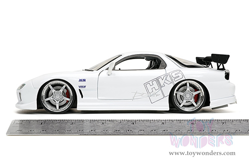 Jada Toys Fast & Furious - Mazda RX-7 "HKS" (1993, 1/24 scale diecast model car, White) 32607/4