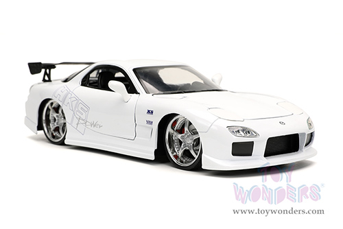 Jada Toys Fast & Furious - Mazda RX-7 "HKS" (1993, 1/24 scale diecast model car, White) 32607/4