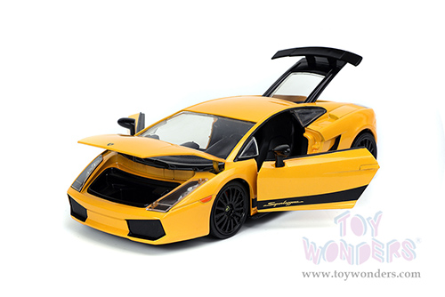 Jada Toys Fast & Furious - Lamborghini Gallardo Superleggera Hardtop (1/24 scale diecast model car, Yellow/Black) 32609/4