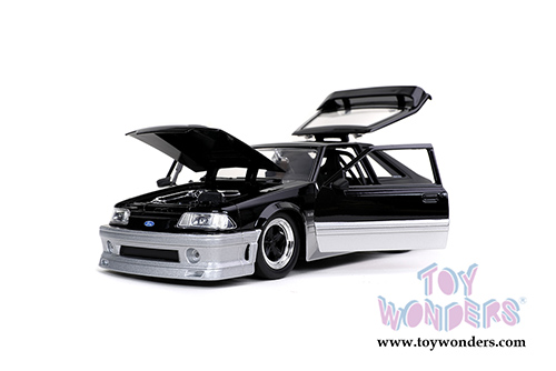 Jada Toys Bigtime Muscle - Ford Mustang GT Hardtop (1989, 1/24 scale diecast model car, Glossy Black) 32667/4