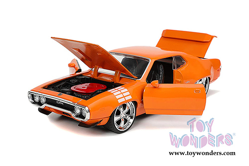 Jada Toys Bigtime Muscle - Plymouth GTX Hardtop (1972, 1/24 scale diecast model car, Orange) 32697/4