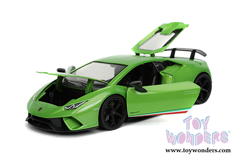 Jada Toys Hyper-Spec - Lamborghini Huracan Performante Hardtop (1/24, diecast model car, Green) 32715/4