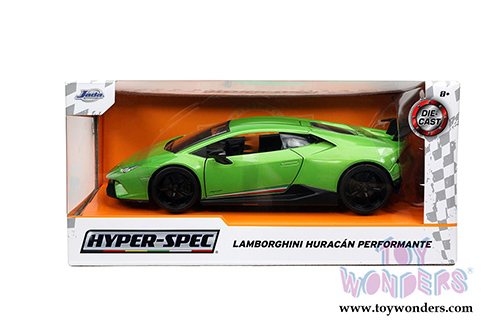 Jada Toys Hyper-Spec - Lamborghini Huracan Performante Hardtop (1/24, diecast model car, Green) 32715/4