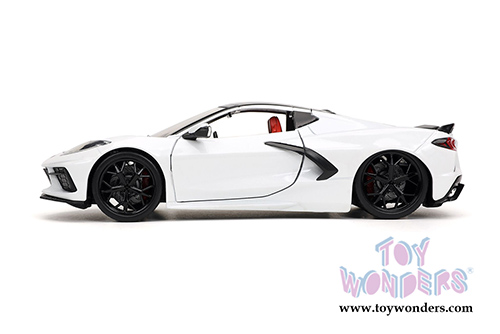 Jada Toys Hyper-Spec - Chevrolet&reg; Corvette&reg; Stingray C8 Hardtop (2020, 1/24, diecast model car, White/Black) 32718/4