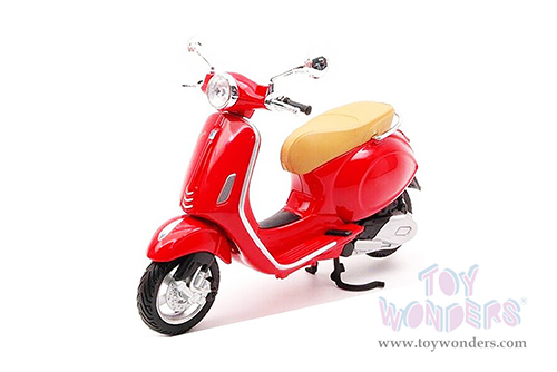 Maisto - Vespa Primavera 150 Scooter (2014, 1/12 scale diecast model bike, Red) 32721R