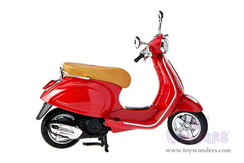 Maisto - Vespa Primavera 150 Scooter (2014, 1/12 scale diecast model bike, Red) 32721R