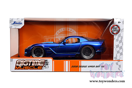 Jada Toys Bigtime Muscle | Dodge Viper SRT 10 Hardtop (2008, 1/24 scale diecast model car, Candy Blue) 32726/4