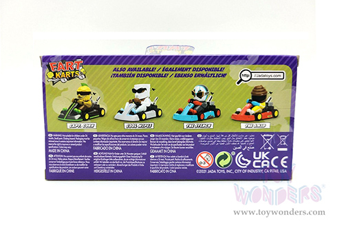 Jada Toys Fart Karts - The S. Kid with 5 Fart Sounds (3.5" diecast model car, Red) 32787