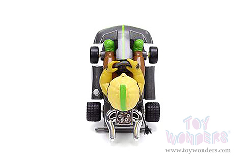 Jada Toys Fart Karts - Captain Corn with 5 Fart Sounds (3.5" diecast model car, Black) 32788