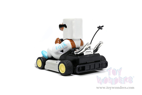 Jada Toys Fart Karts - Cool Wipes with 5 Fart Sounds (3.5" diecast model car, White) 32789