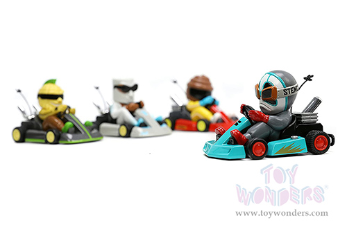 Jada Toys Fart Karts - The Stench with 5 Fart Sounds (3.5" diecast model car, Turquoise) 32790