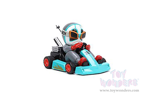 Jada Toys Fart Karts - The Stench with 5 Fart Sounds (3.5" diecast model car, Turquoise) 32790