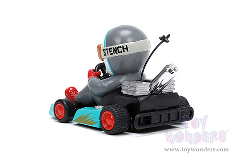 Jada Toys Fart Karts - The Stench with 5 Fart Sounds (3.5" diecast model car, Turquoise) 32790